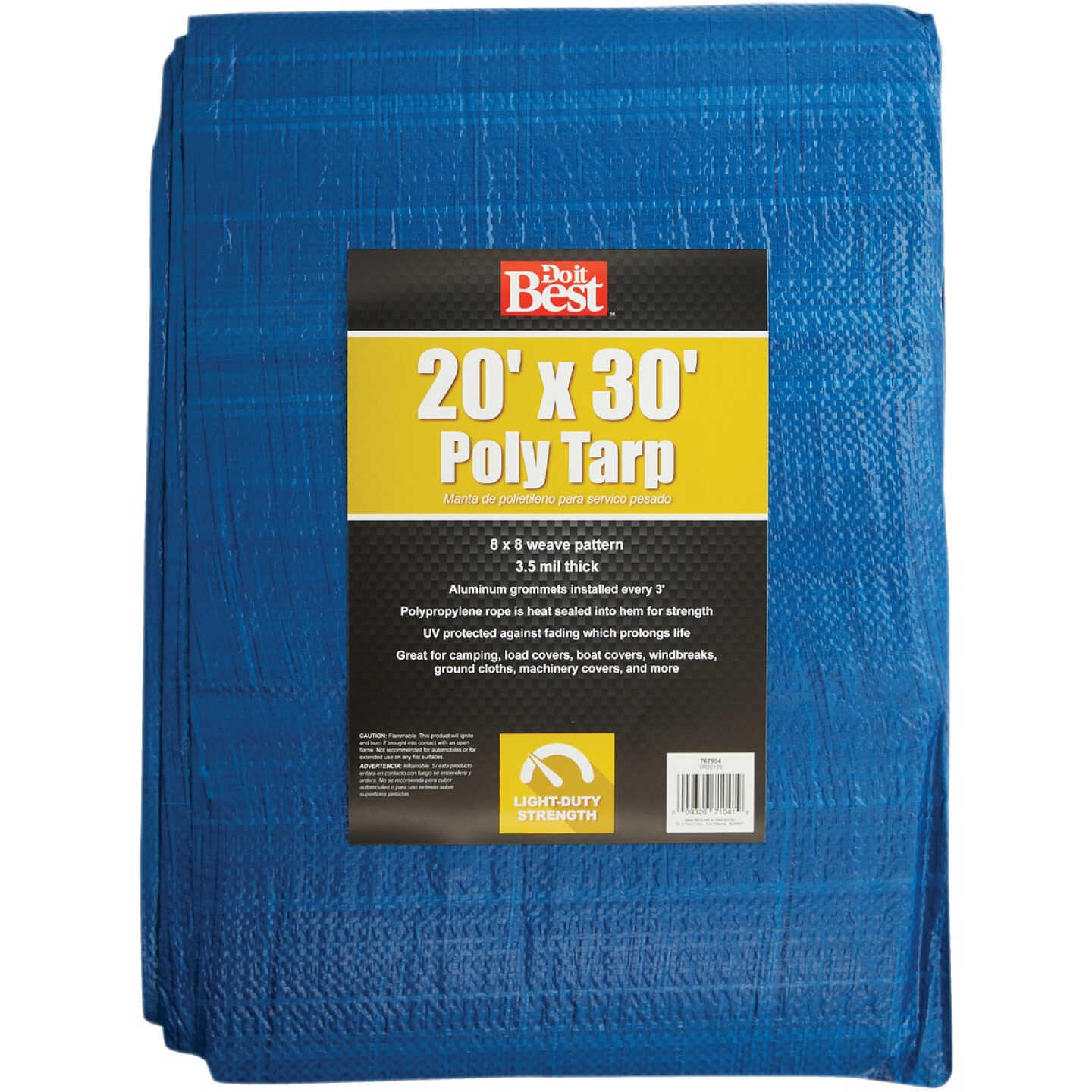 Do it Best Blue Woven 20 Ft. x 30 Ft. General Purpose Tarp Image 1