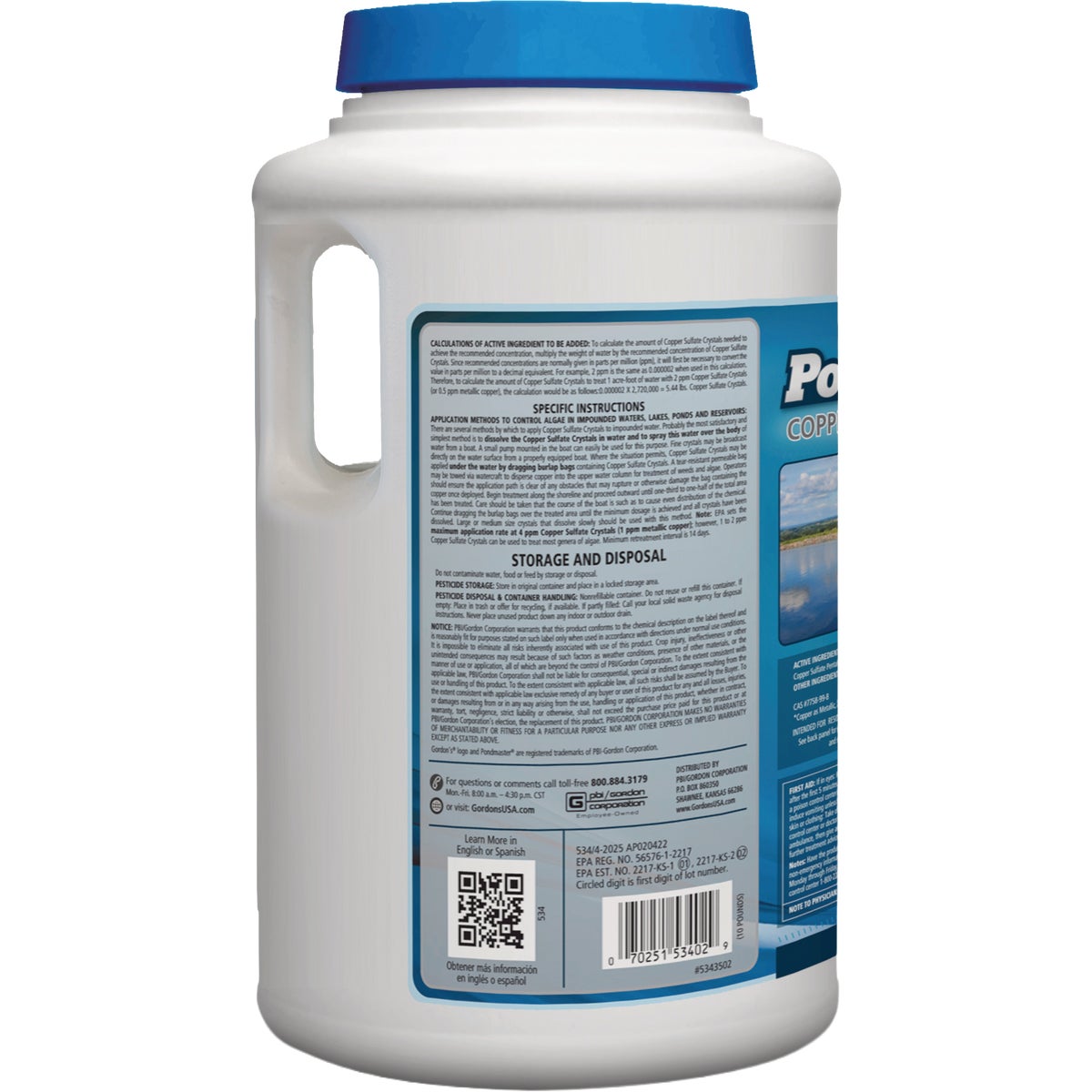 Gordon's PondMaster 10 Lb. Copper Sulfate Crystals Image 2