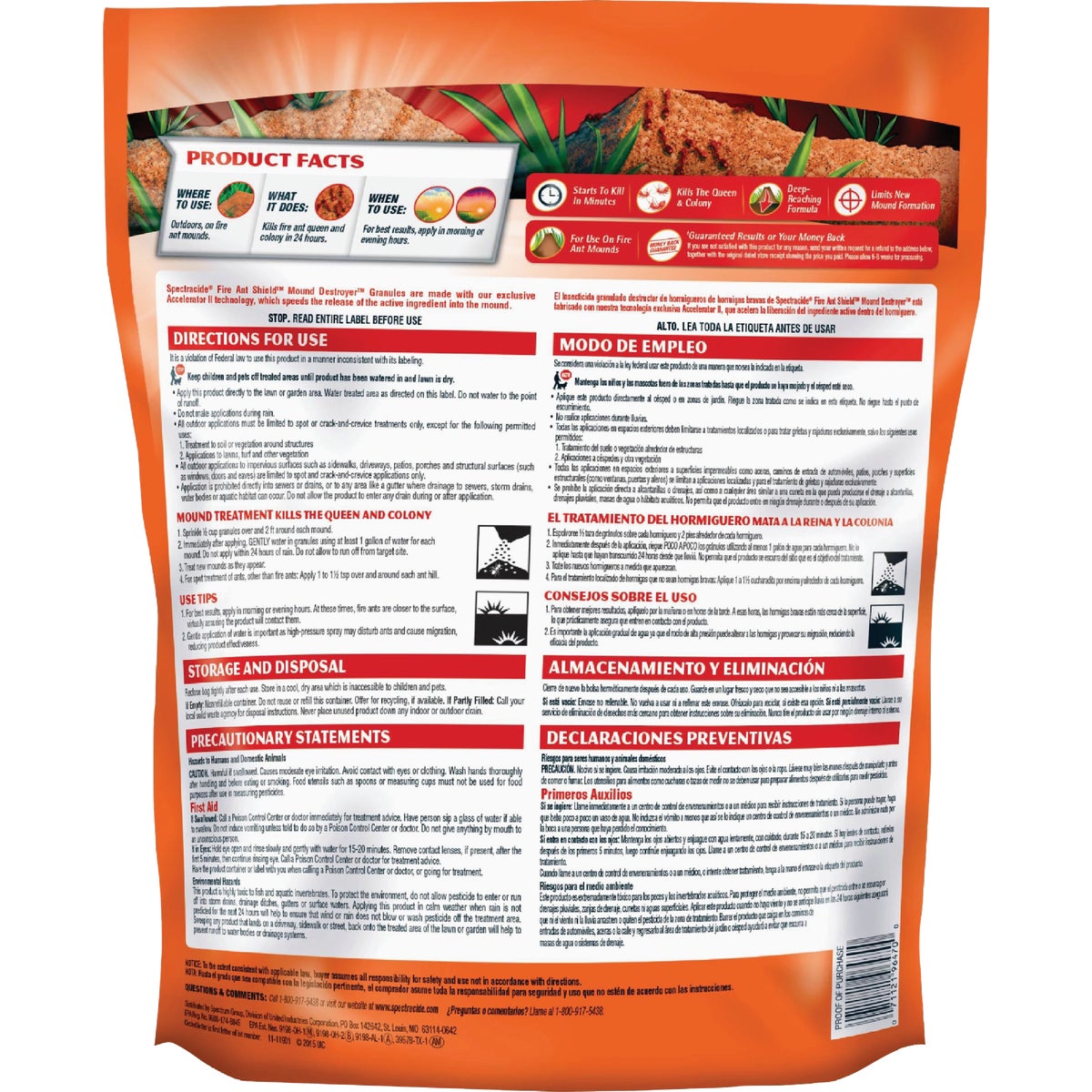 Spectracide 3.5 Lb. Ready to Use Granules Fire Ant Shield Mound Destroyer Image 6