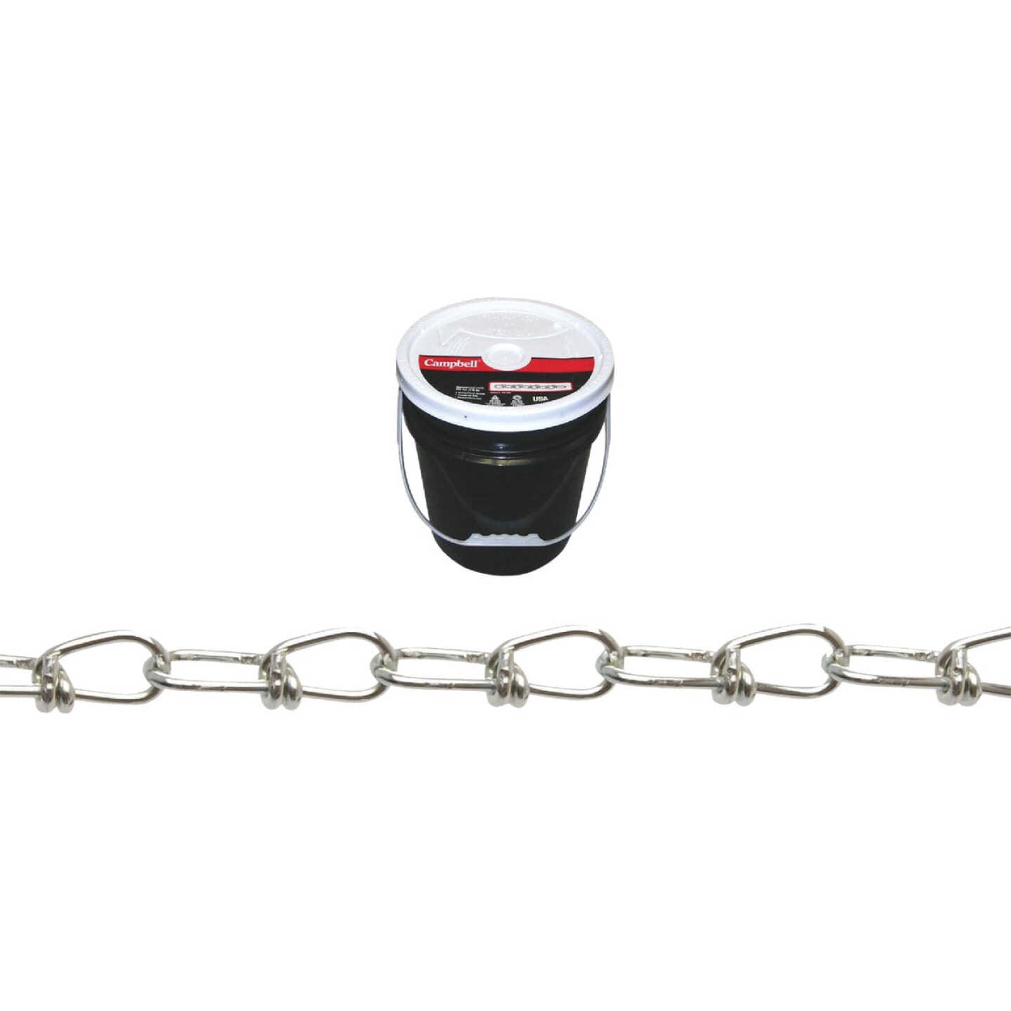 Campbell #2/0 350 Ft. Zinc-Plated Low-Carbon Steel Coil Chain Image 1