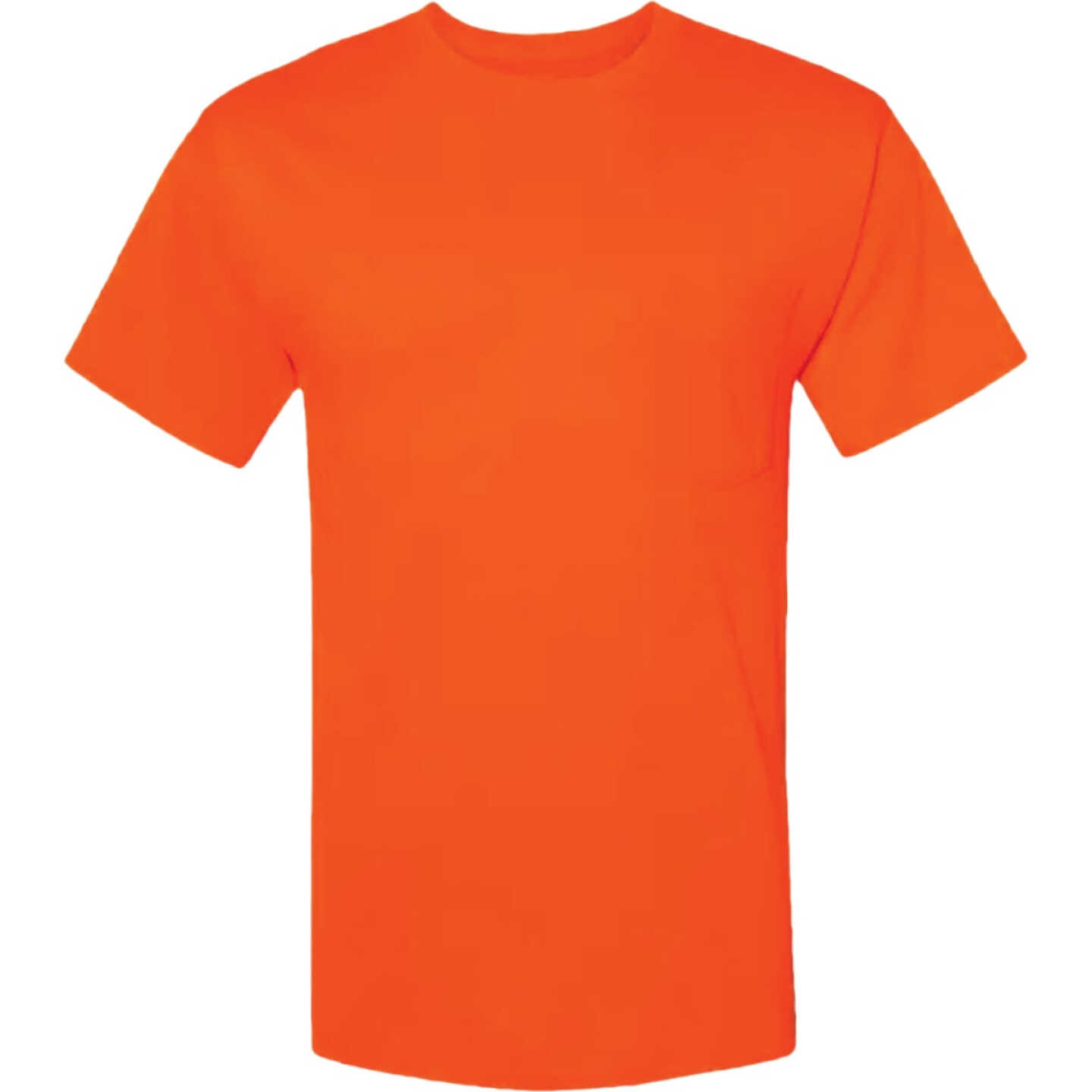 Hanes Men's 3XL Safety Orange Workwear T-Shirt (2-Pack) Image 1