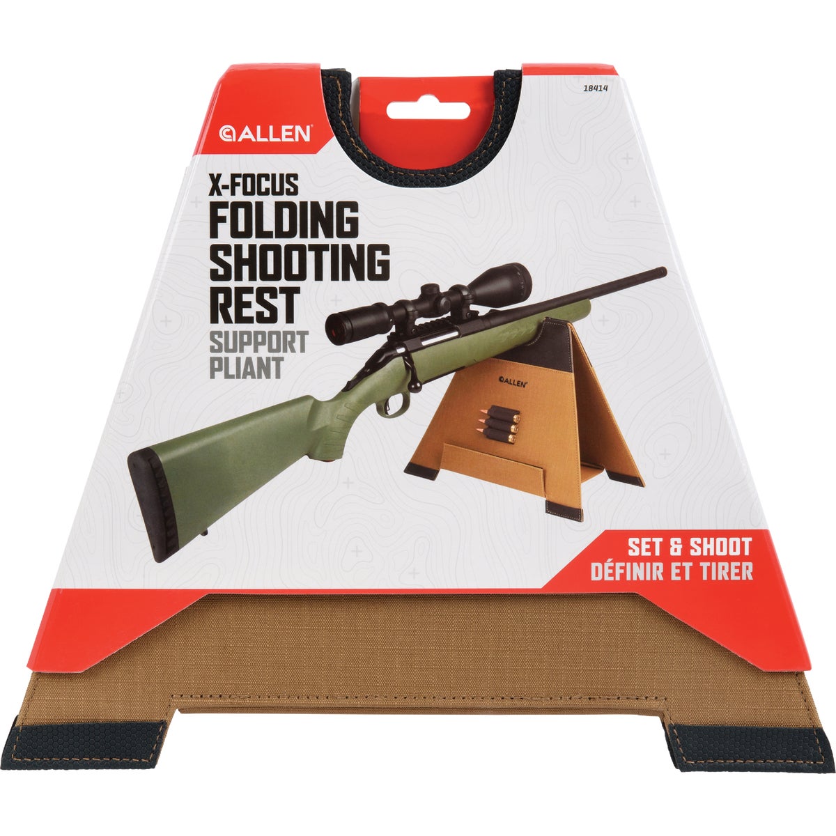 Allen X-Focus 8.5 In. Folding Shooting Rest Image 3