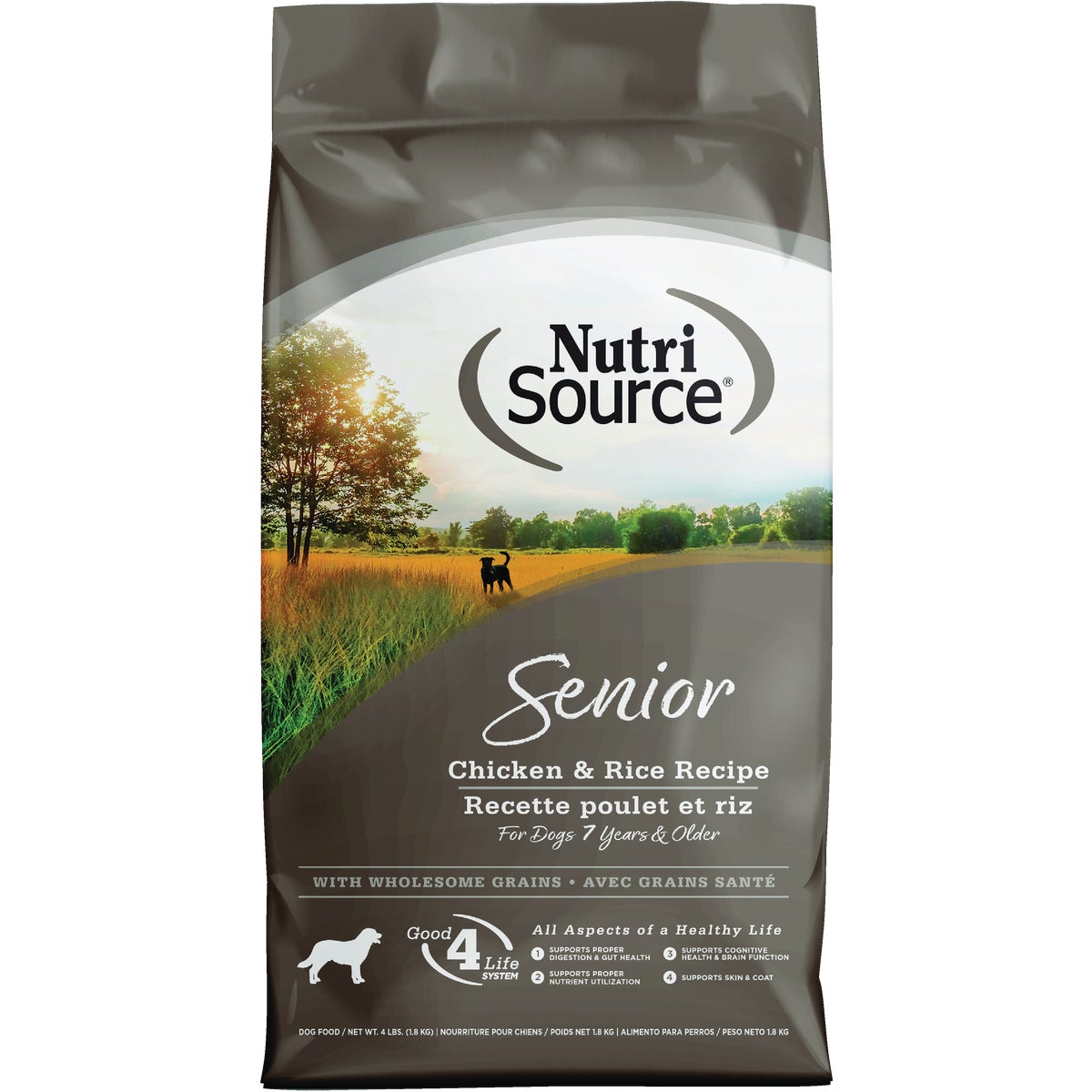 NutriSource 4 Lb. Chicken & Rice Recipe Senior Dog Food