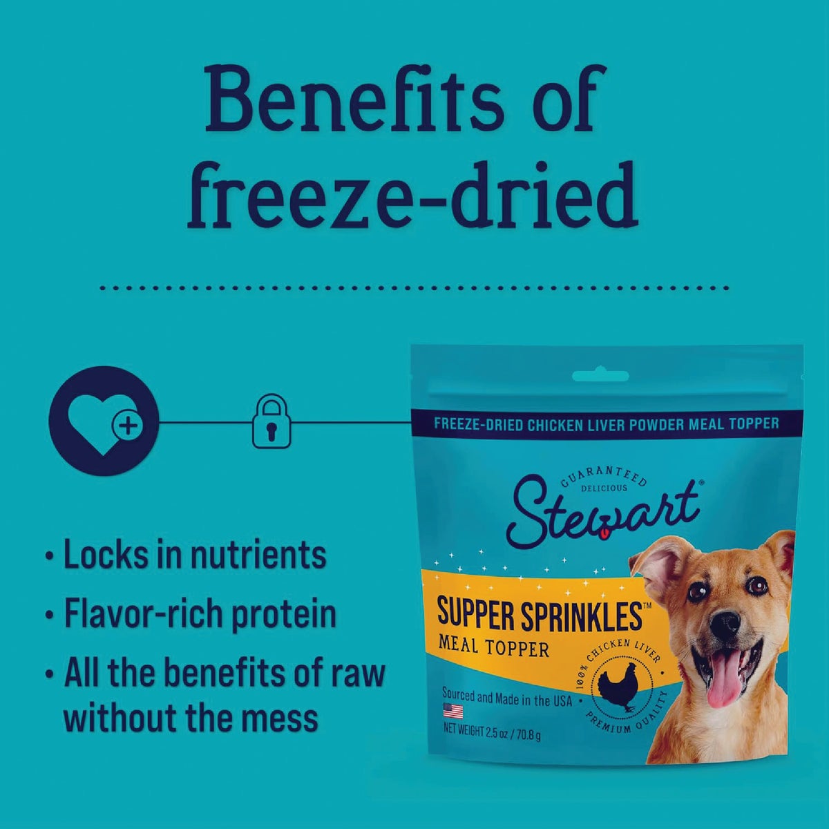 Stewart Supper Sprinkles 2.5 Oz. Chicken Liver Meat Topper Image 4