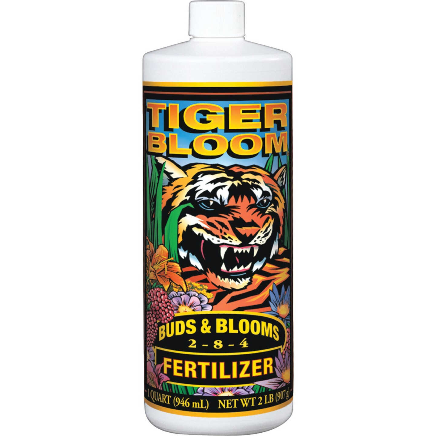 FoxFarm Tiger Bloom 1 Qt. 2-8-4 Concentrate Liquid Plant Fertilizer Image 1