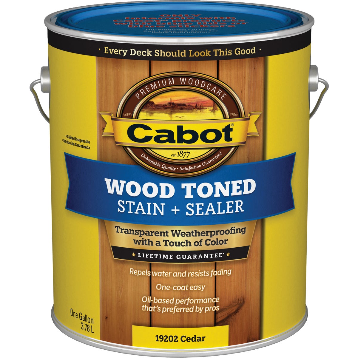 Cabot VOC Wood Toned Deck & Siding Exterior Stain & Sealer, 19202 Cedar, 1 Gal. Image 7