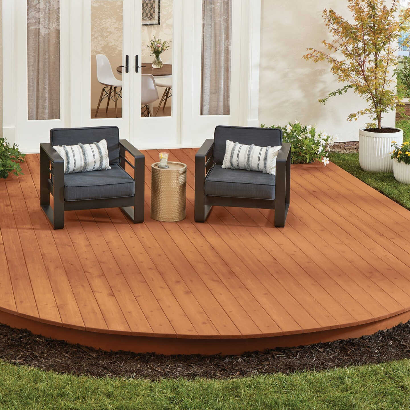 Cabot Semi-Transparent Deck & Siding Exterior Stain & Sealer, 0380 Redwood, 1 Gal. Image 7