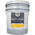 Best Look Latex Premium Paint & Primer In One Eggshell Interior Wall Paint, Ultra White, 5 Gal. Image 2