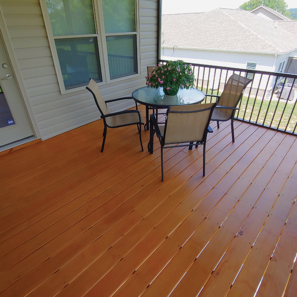 DEFY Extreme Semi-Transparent Exterior Wood Stain, Cedar Tone, 1 Gal. Bottle Image 4