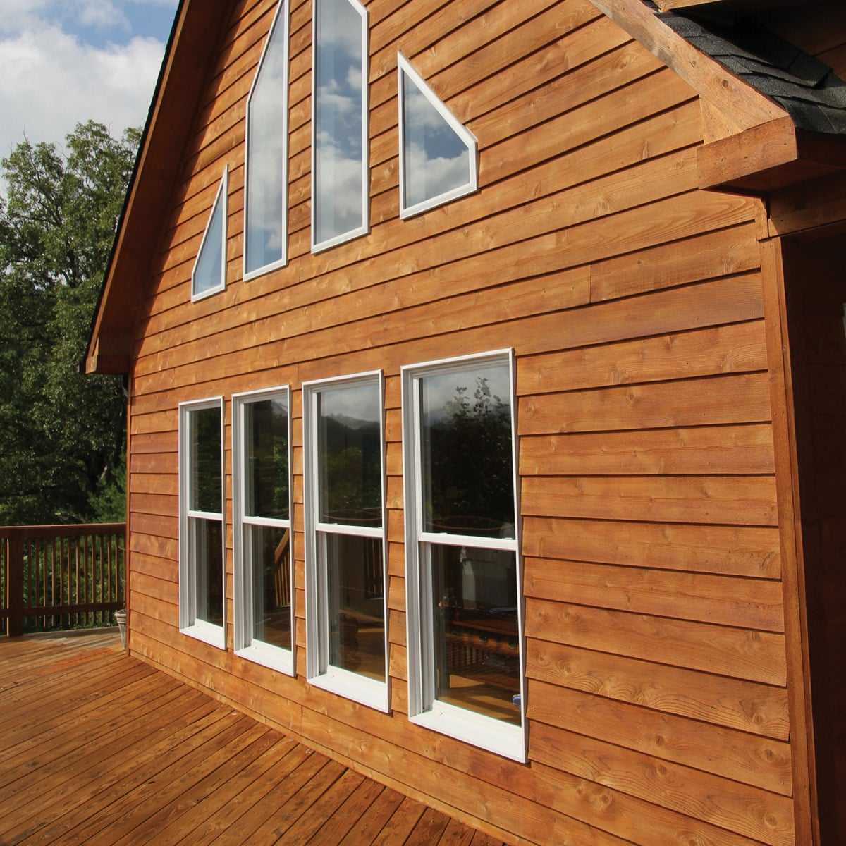 DEFY Extreme Semi-Transparent Exterior Wood Stain, Cedar Tone, 1 Gal. Bottle Image 5