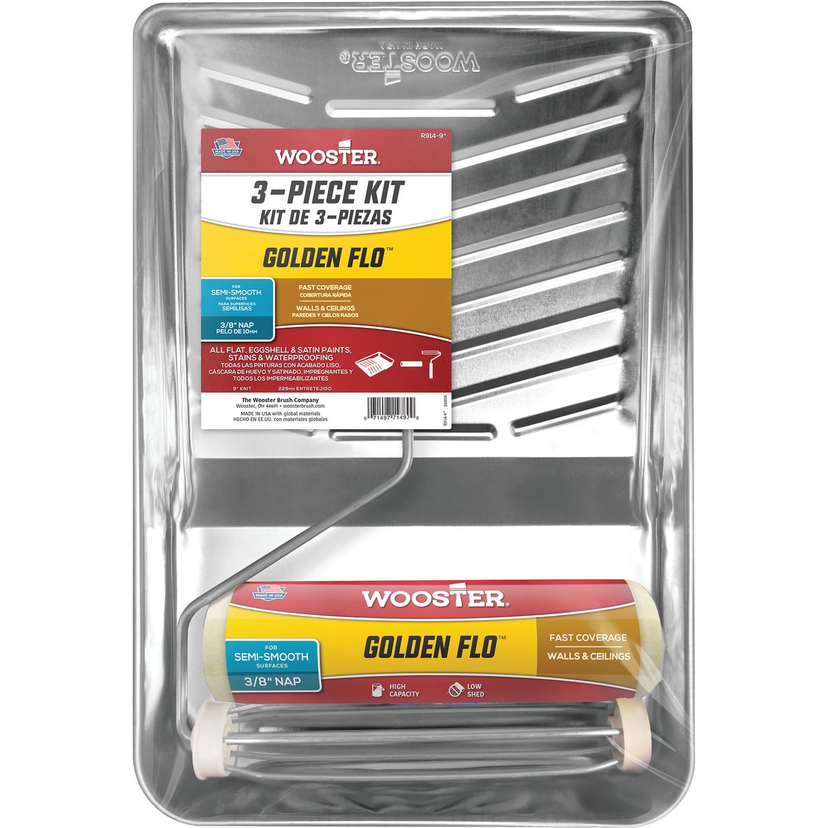 Wooster Golden Flo Roller & Tray Set (3-Piece) Image 1