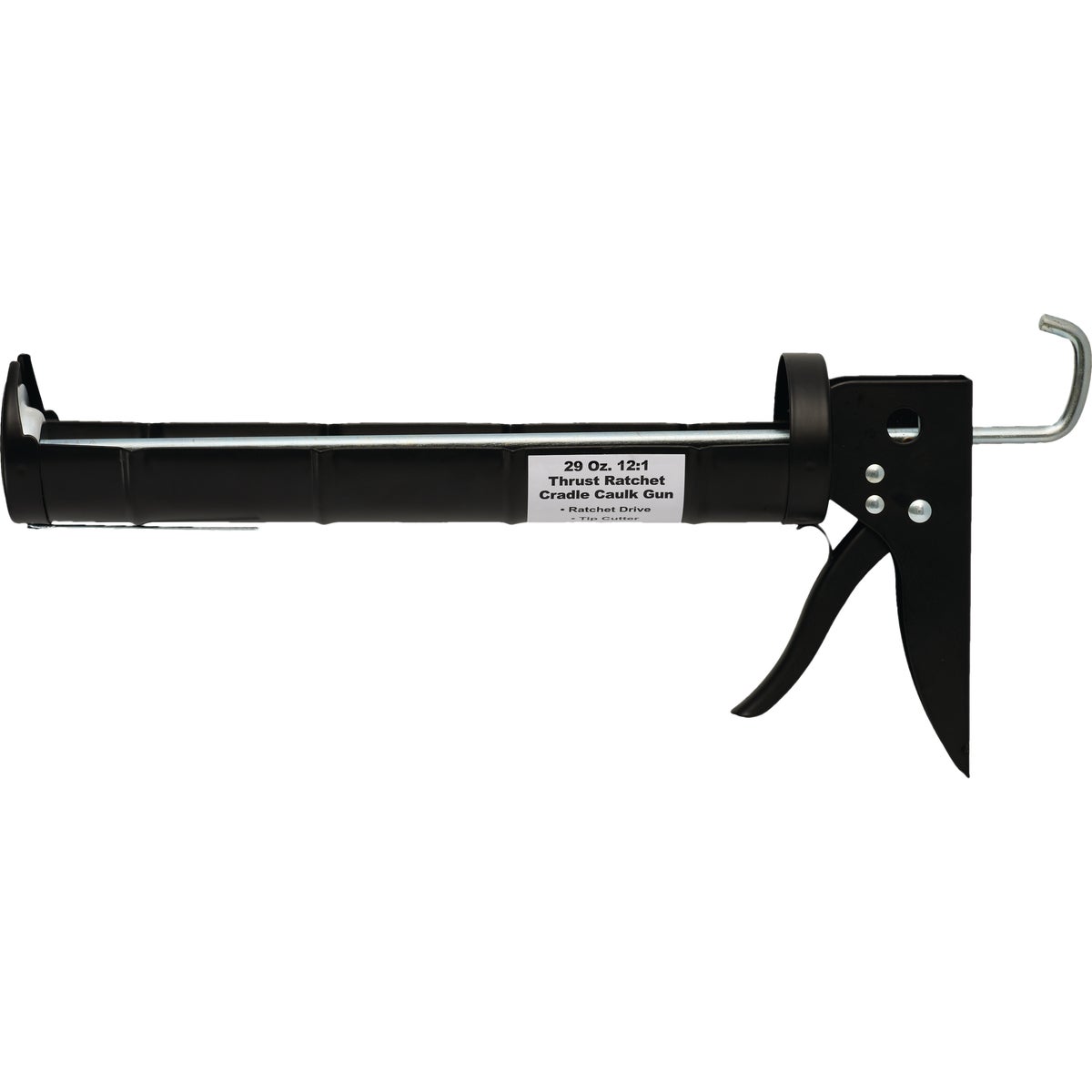 29 Oz. 12:1 Thrust Ratchet Cradle Caulk Gun Image 4