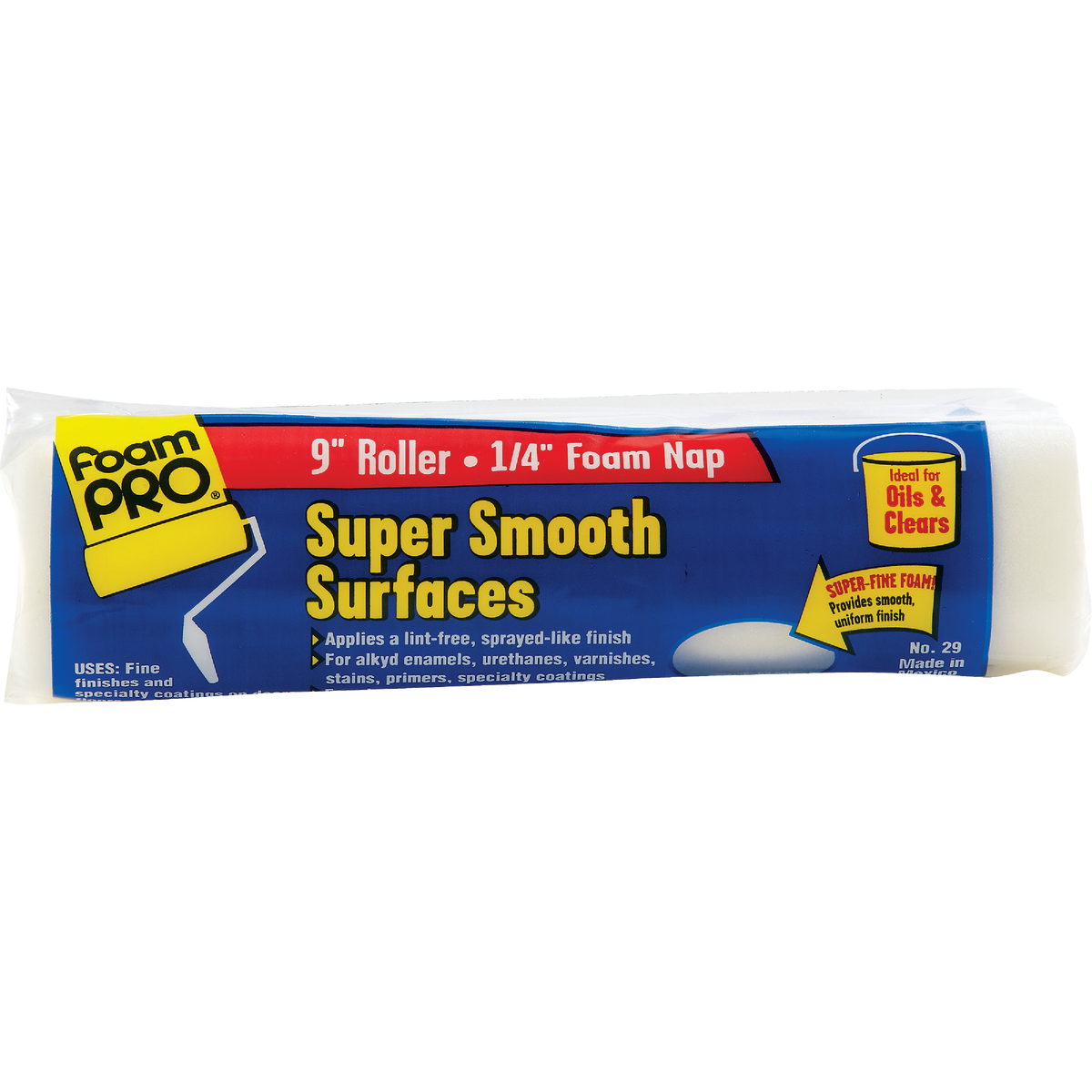 FoamPro Fine Finisher 9 In. x 1/4 In. Foam Roller Cover Image 1