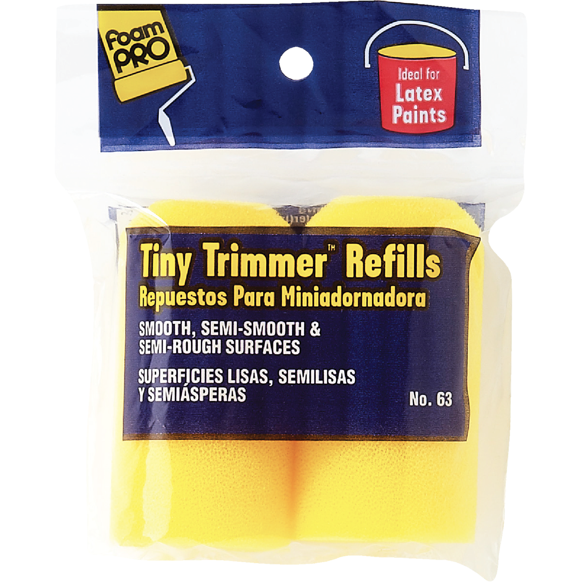 FoamPro Tiny Trimmer 2 In. Foam Roller Cover (2-Pack) Image 1