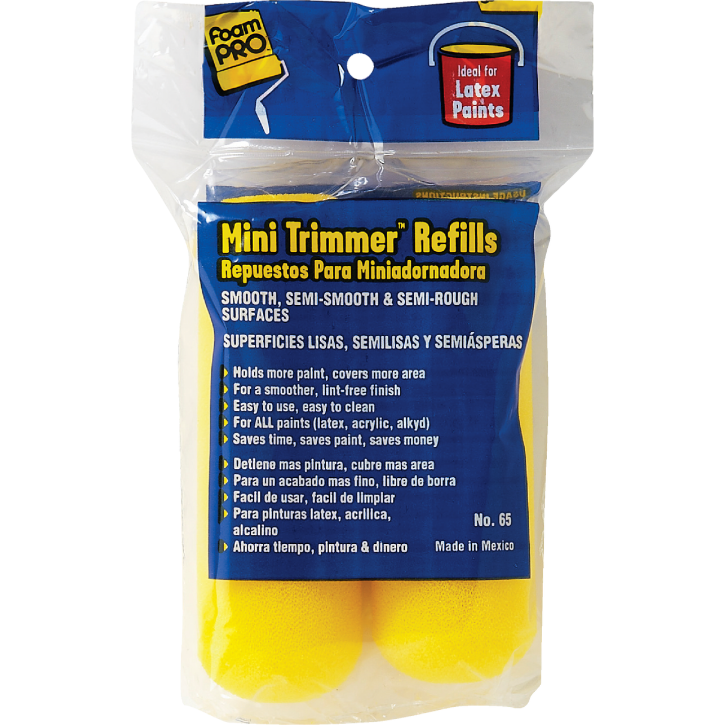 FoamPro Mini Trimmer 4 In. Foam Roller Cover (2-Pack) Image 1