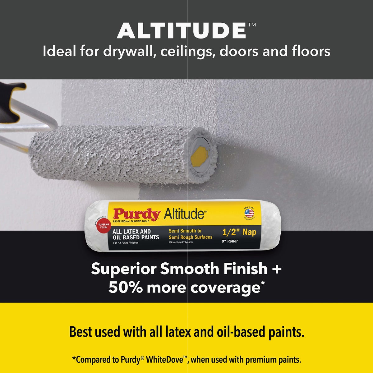 Purdy Altitude 9 In. x 3/8 In. Microfiber Roller Cover Image 2