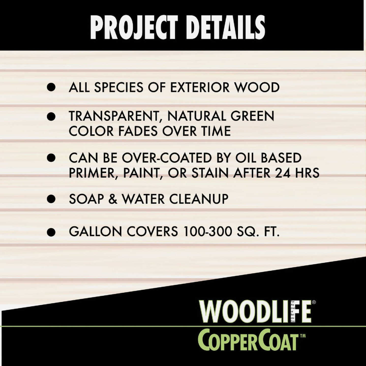 Rust-Oleum Woodlife Water-Based Coppercoat Green Wood Preservative, 1 Qt. Image 5