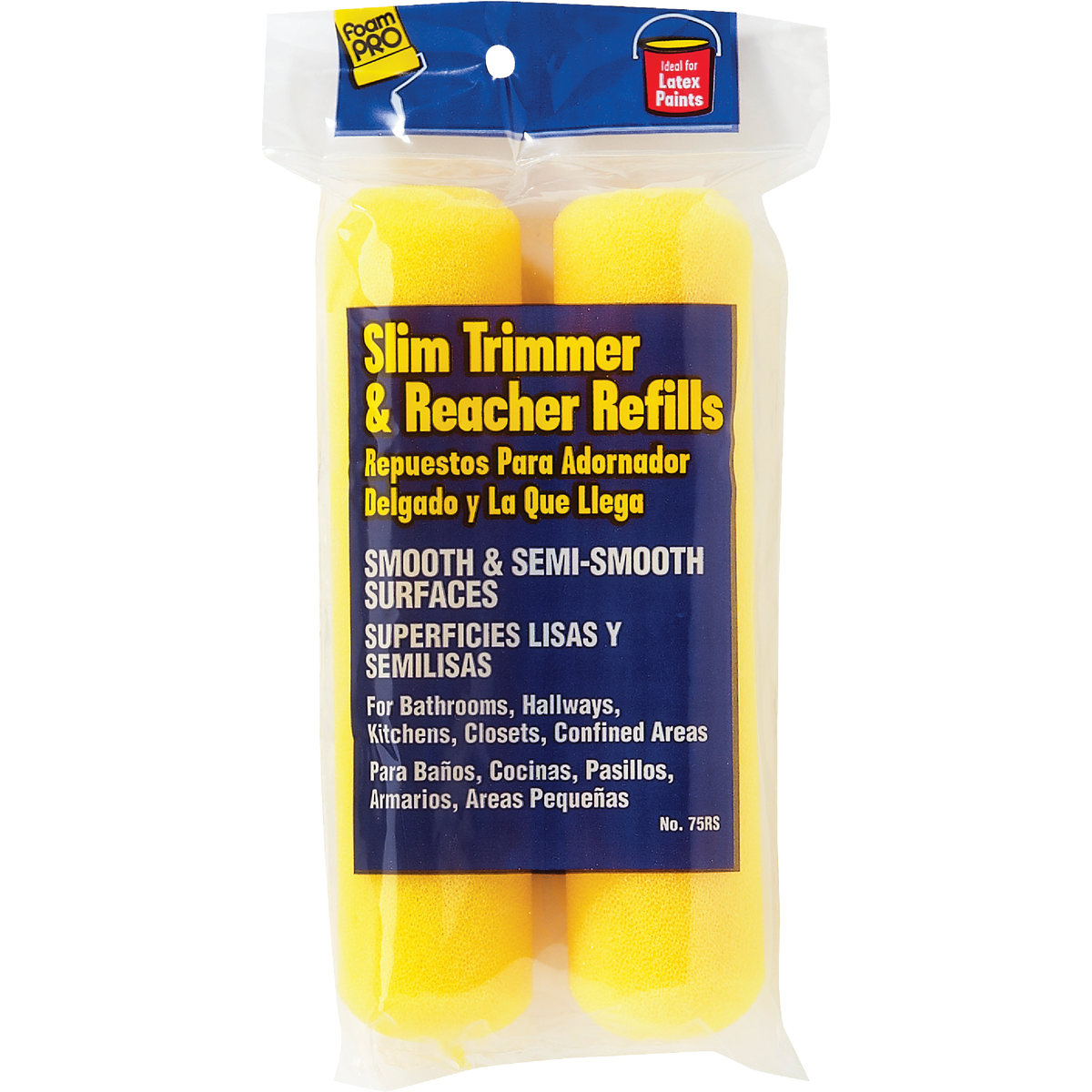 FoamPro Slim Trimmer 6 In. Mini Foam Roller Cover (2-Pack) Image 1