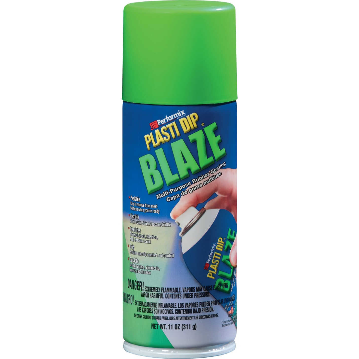 Performix Plasti Dip Green Blaze Rubber Coating Spray Paint Image 1