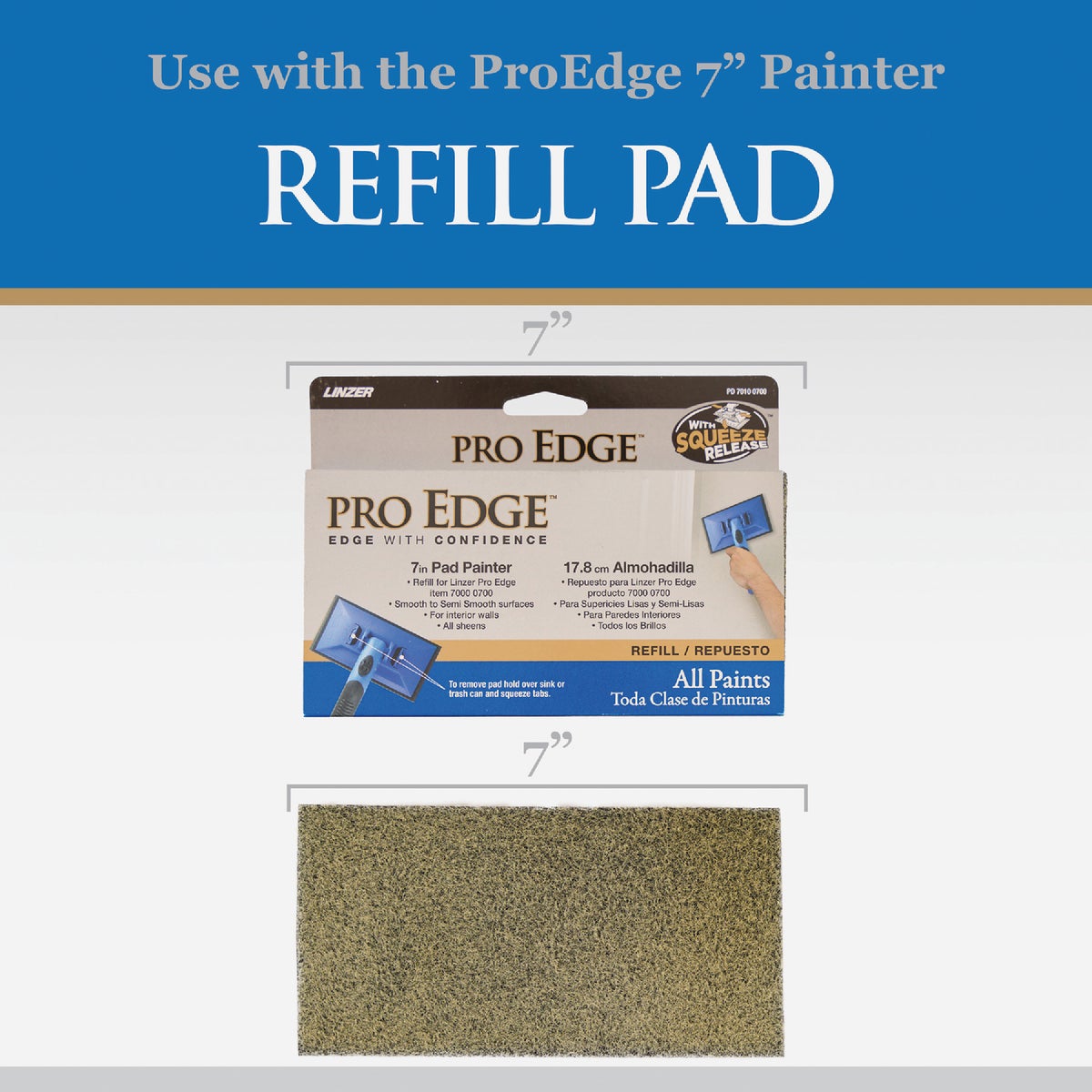 Linzer Pro Edge 9 In. Pad Painter for Smooth to Semi-Smooth Surfaces Image 3