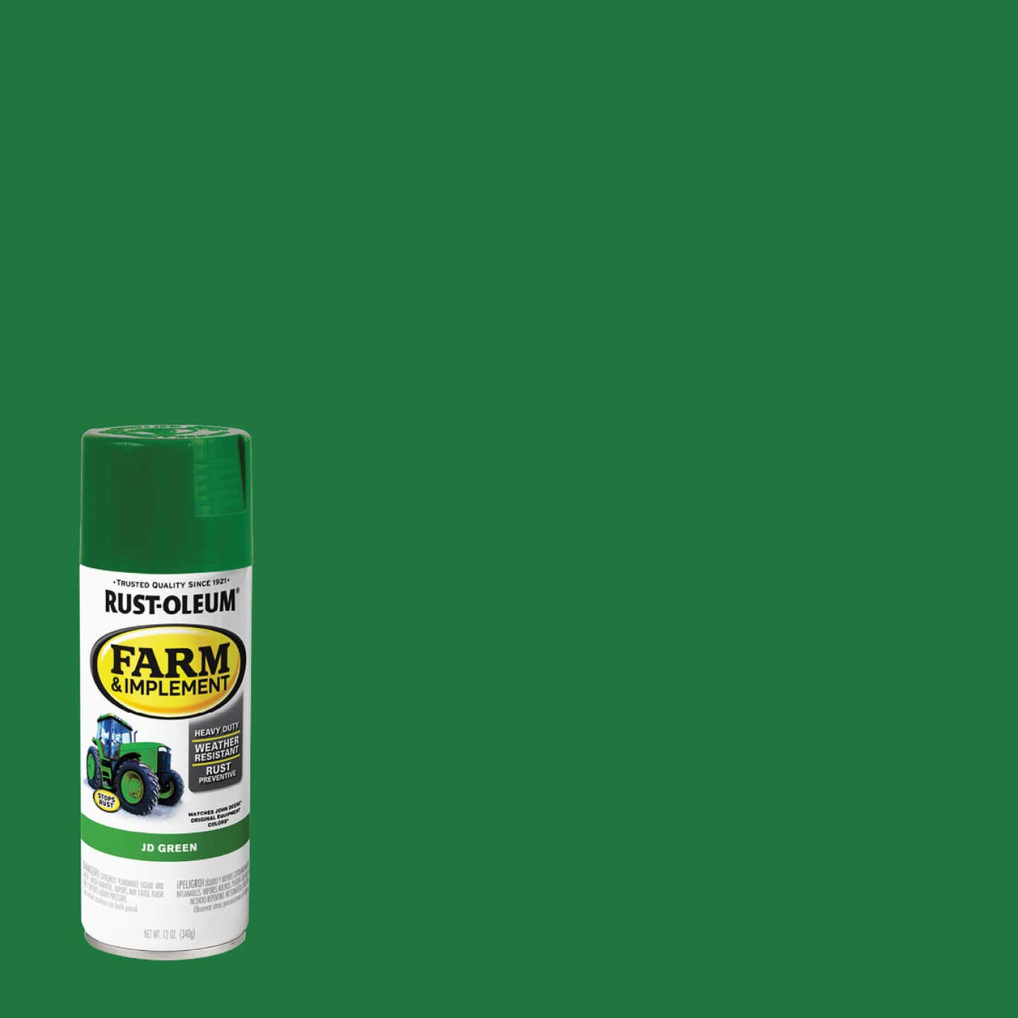 Rust-Oleum 12 Oz. JD Green Farm & Implement Spray Paint Image 1