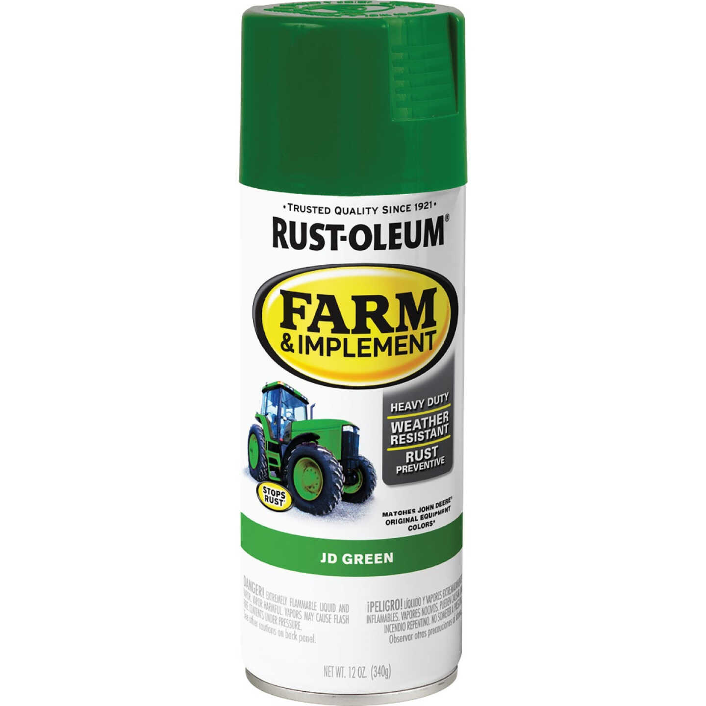 Rust-Oleum 12 Oz. JD Green Farm & Implement Spray Paint Image 7