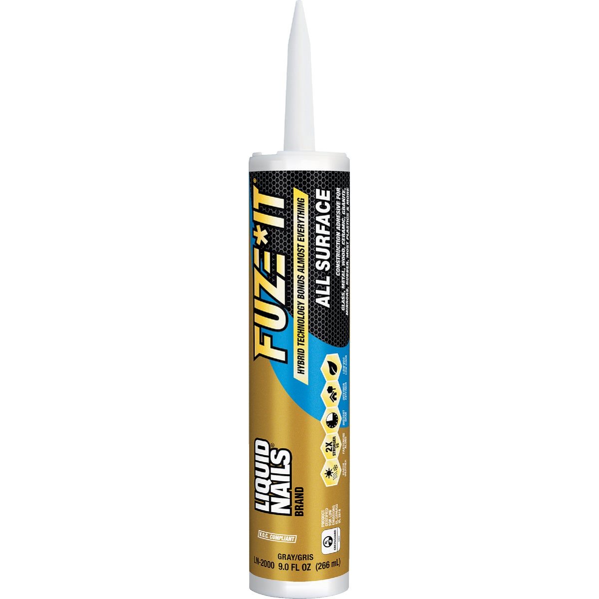 Liquid Nails Fuze-It 9 Oz. All Surface Construction Adhesive Image 1