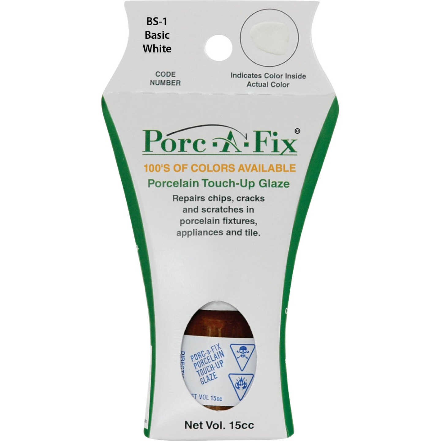 Fixture-Fix Porc-A-Fix Basic White Porcelain Touch-up Paint, 15cc Image 1