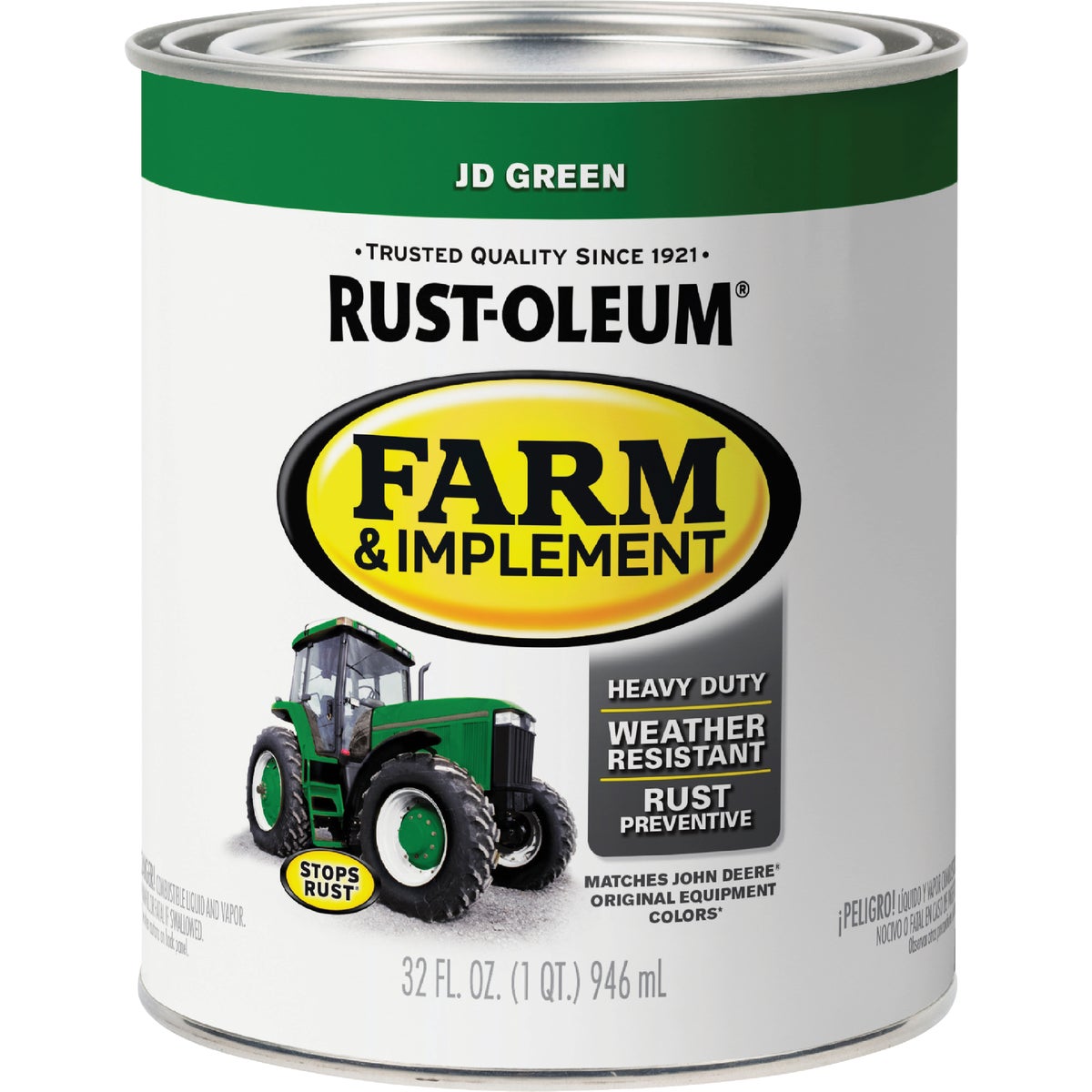Rust-Oleum 1 Quart JD Green Gloss Farm & Implement Enamel Image 7