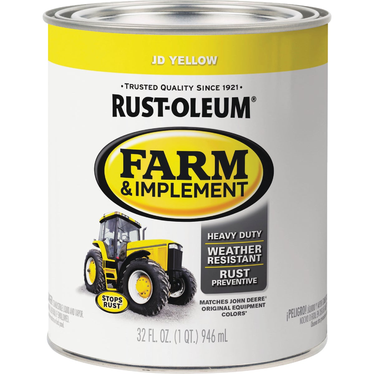 Rust-Oleum 1 Quart JD Yellow Gloss Farm & Implement Enamel Image 7