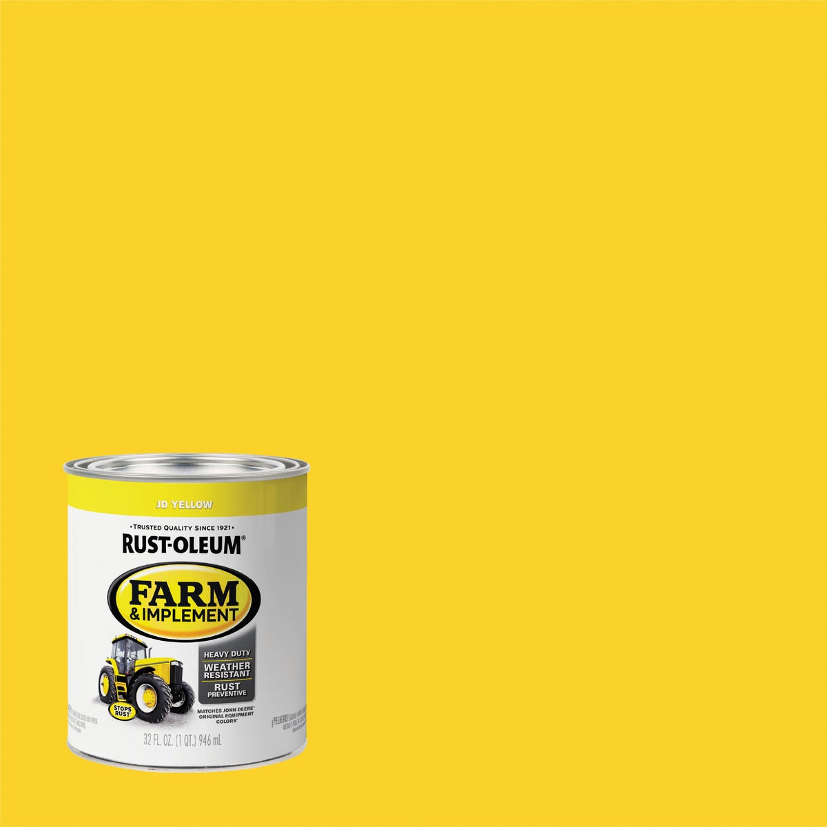 Rust-Oleum 1 Quart JD Yellow Gloss Farm & Implement Enamel