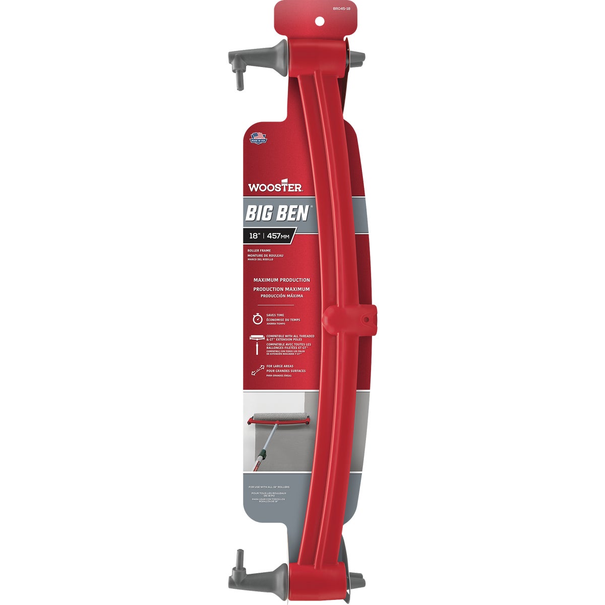 Wooster Big Ben 18 In. Lightweight Threaded Roller Frame