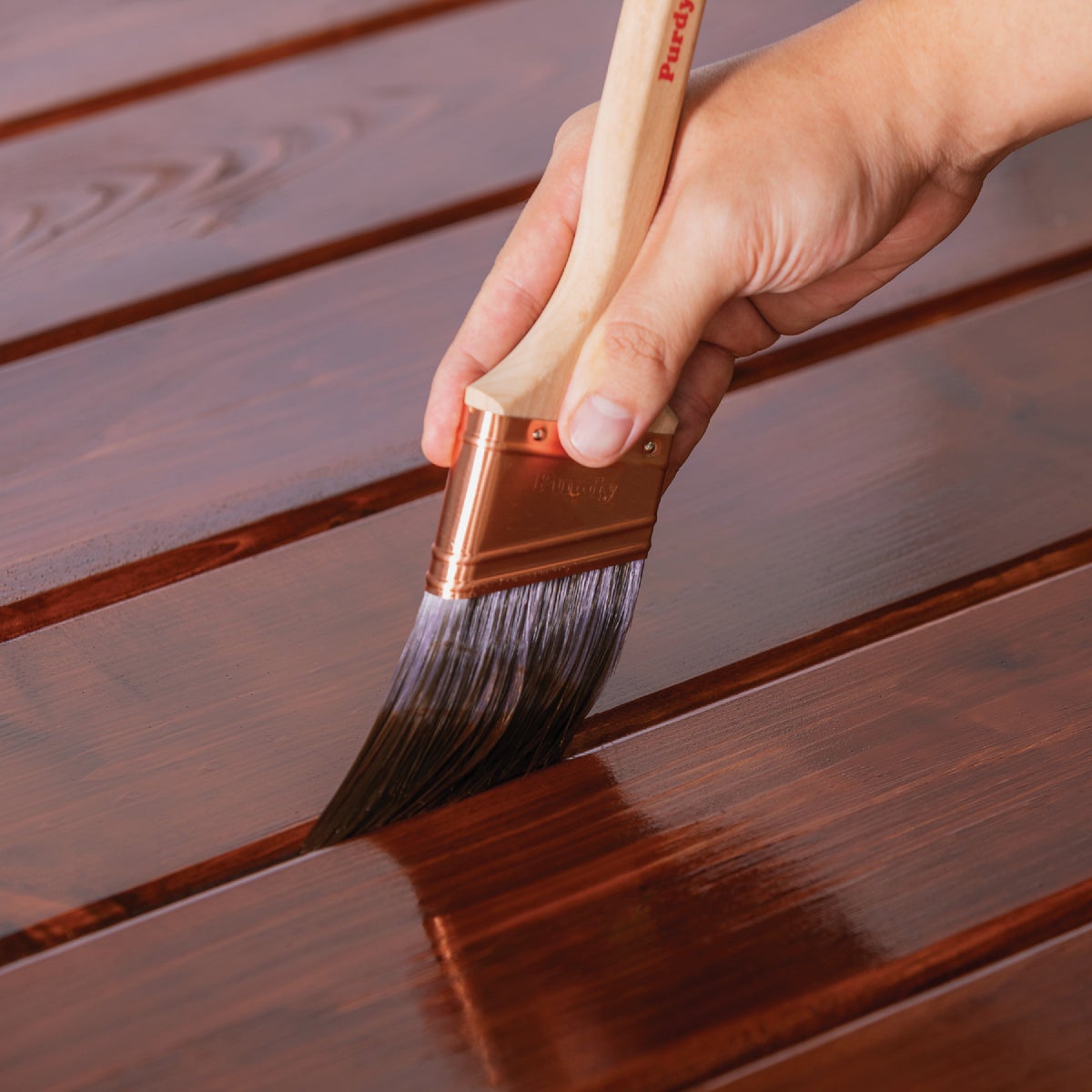 Cabot Gold Exterior Stain, 3473 Moonlit Mahogany, 1 Qt. Image 6