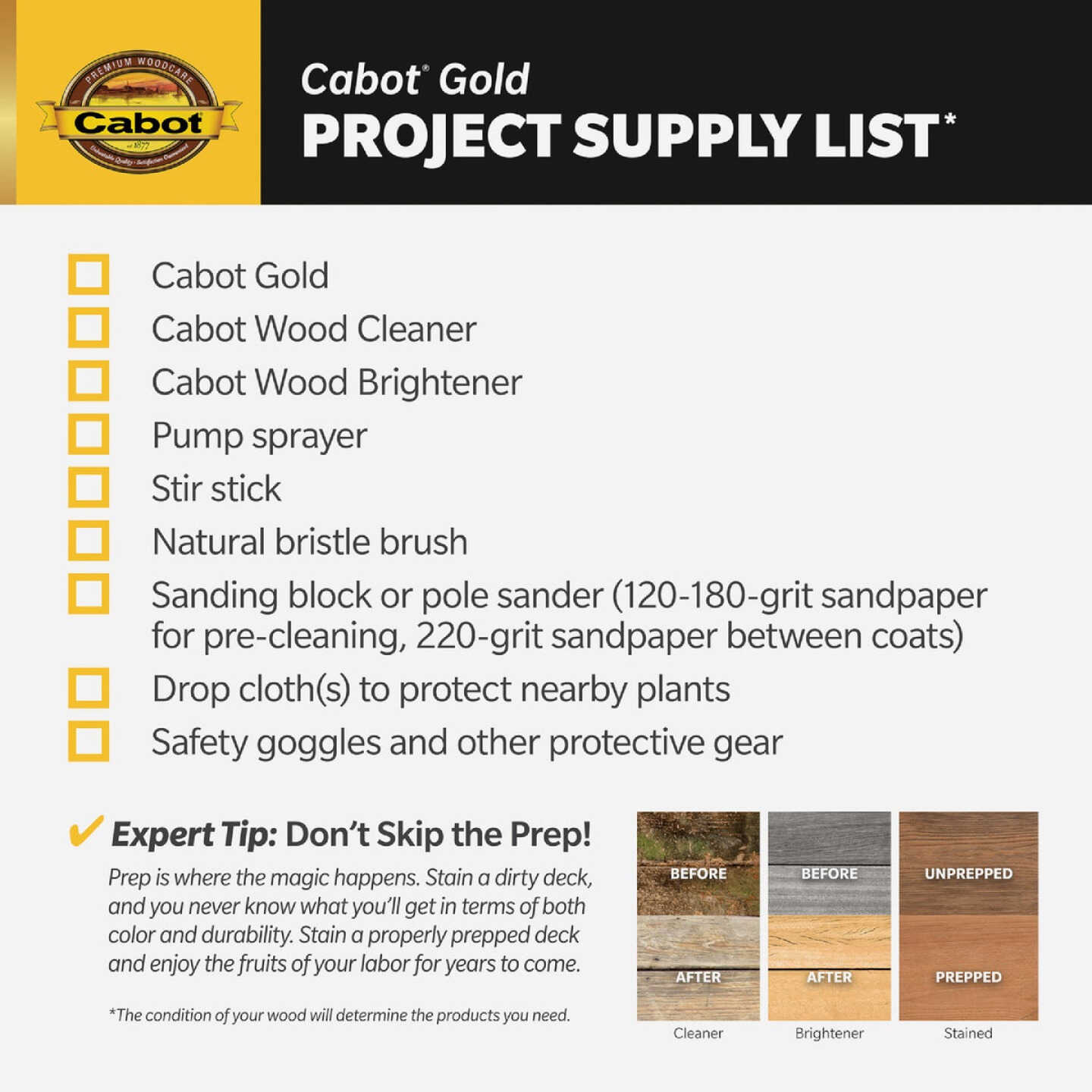 Cabot Gold Exterior Stain, 3470 Sun-Drenched Oak, 1 Gal. Image 5