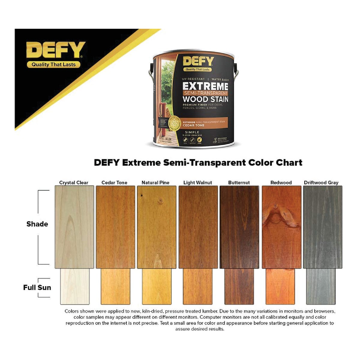 DEFY Extreme Semi-Transparent Exterior Wood Stain, Natural Pine, 5 Gal. Image 3