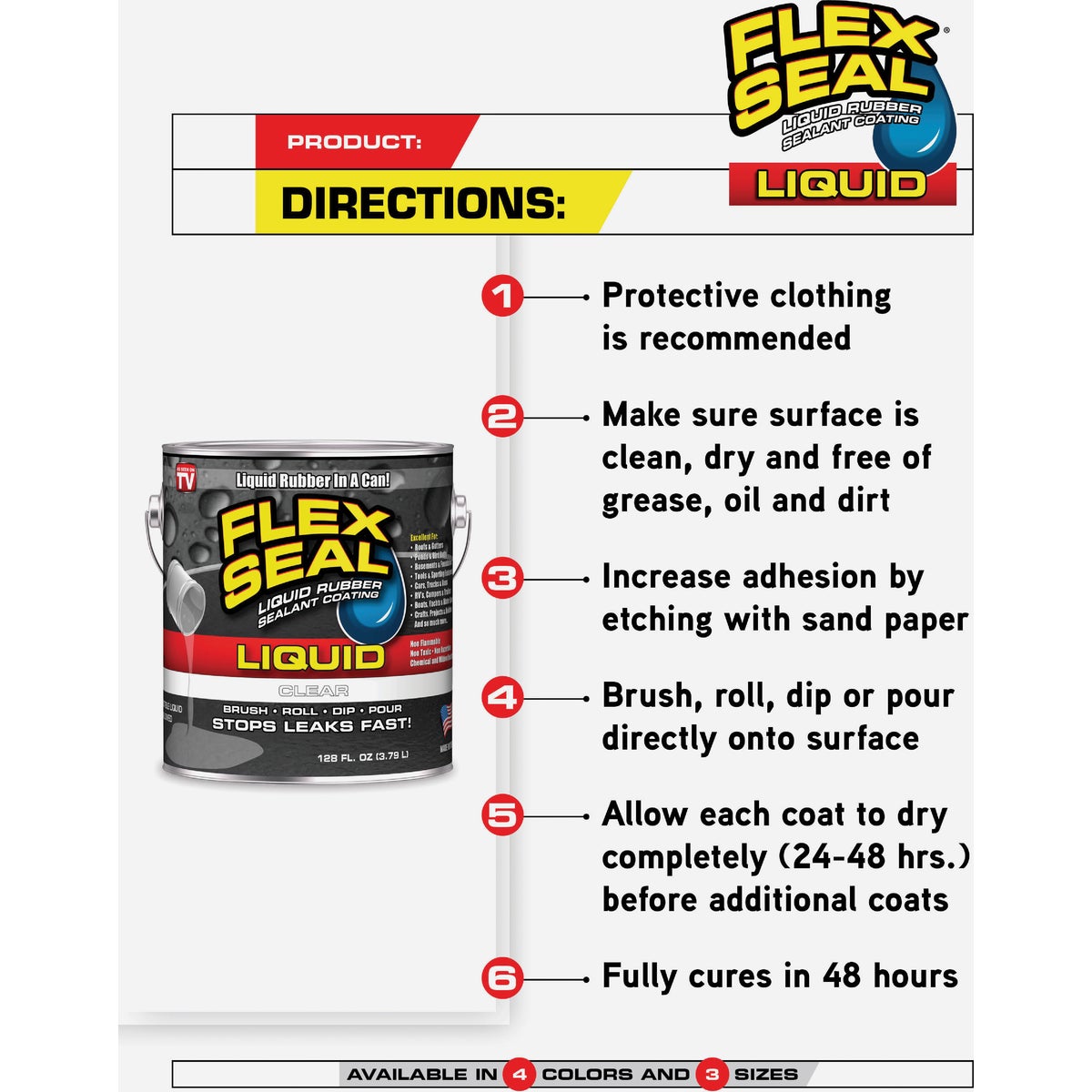 FLEX SEAL 1 Gal. Liquid Rubber Sealant, White Image 7