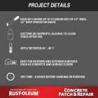 Rust-Oleum Concrete Patch & Repair Kit, Gray, 24 Oz. Image 7