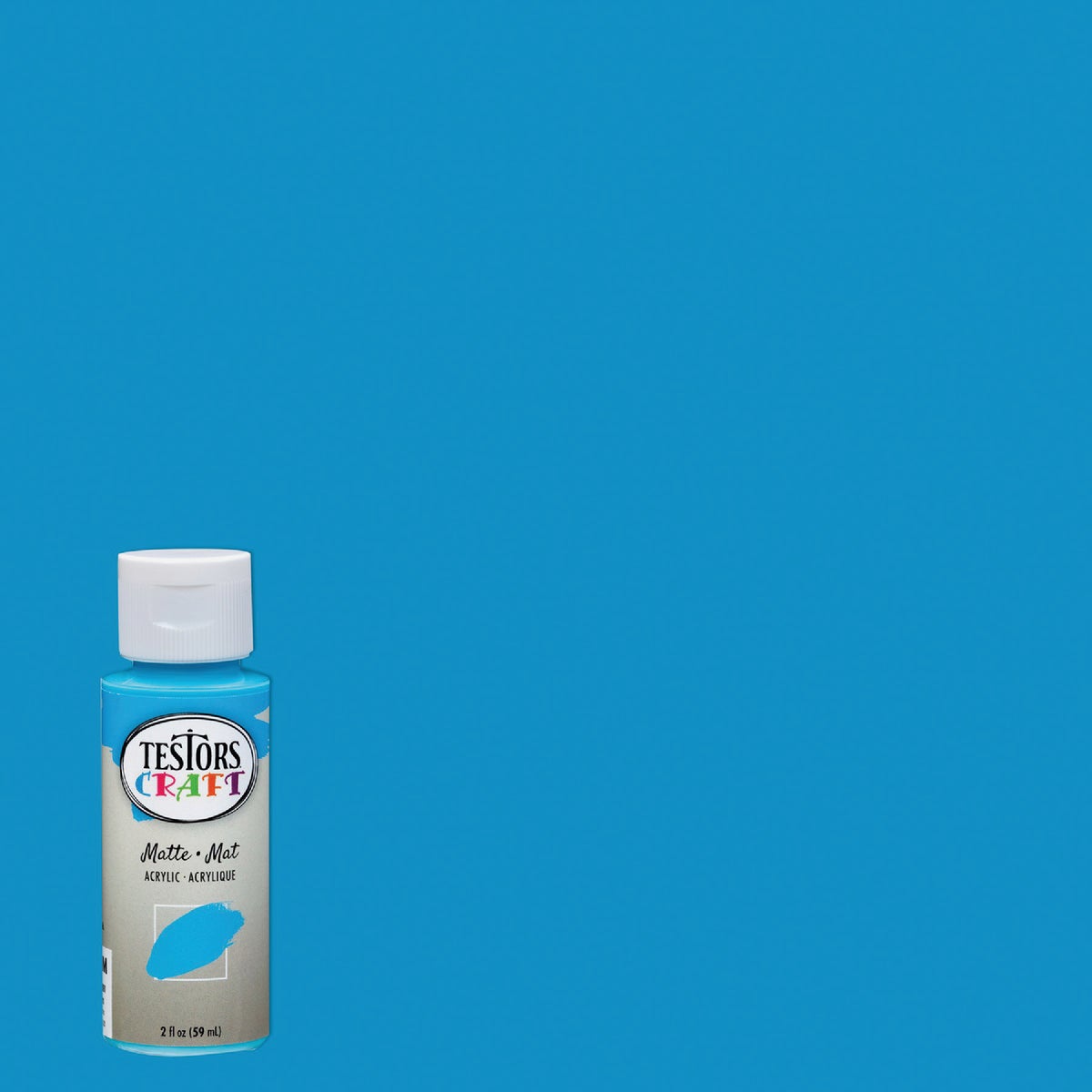 Testors 2 Oz. Acrylic Matte Craft Paint, Island Breeze Image 1