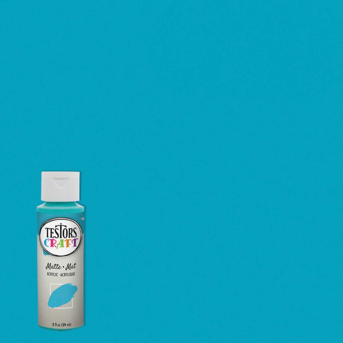 Testors 2 Oz. Acrylic Matte Craft Paint, Paradise Image 1