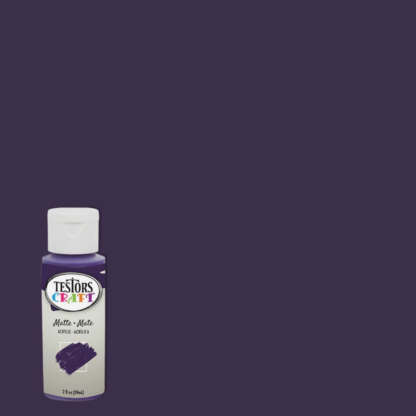 Testors 2 Oz. Acrylic Matte Craft Paint, Plum Image 1