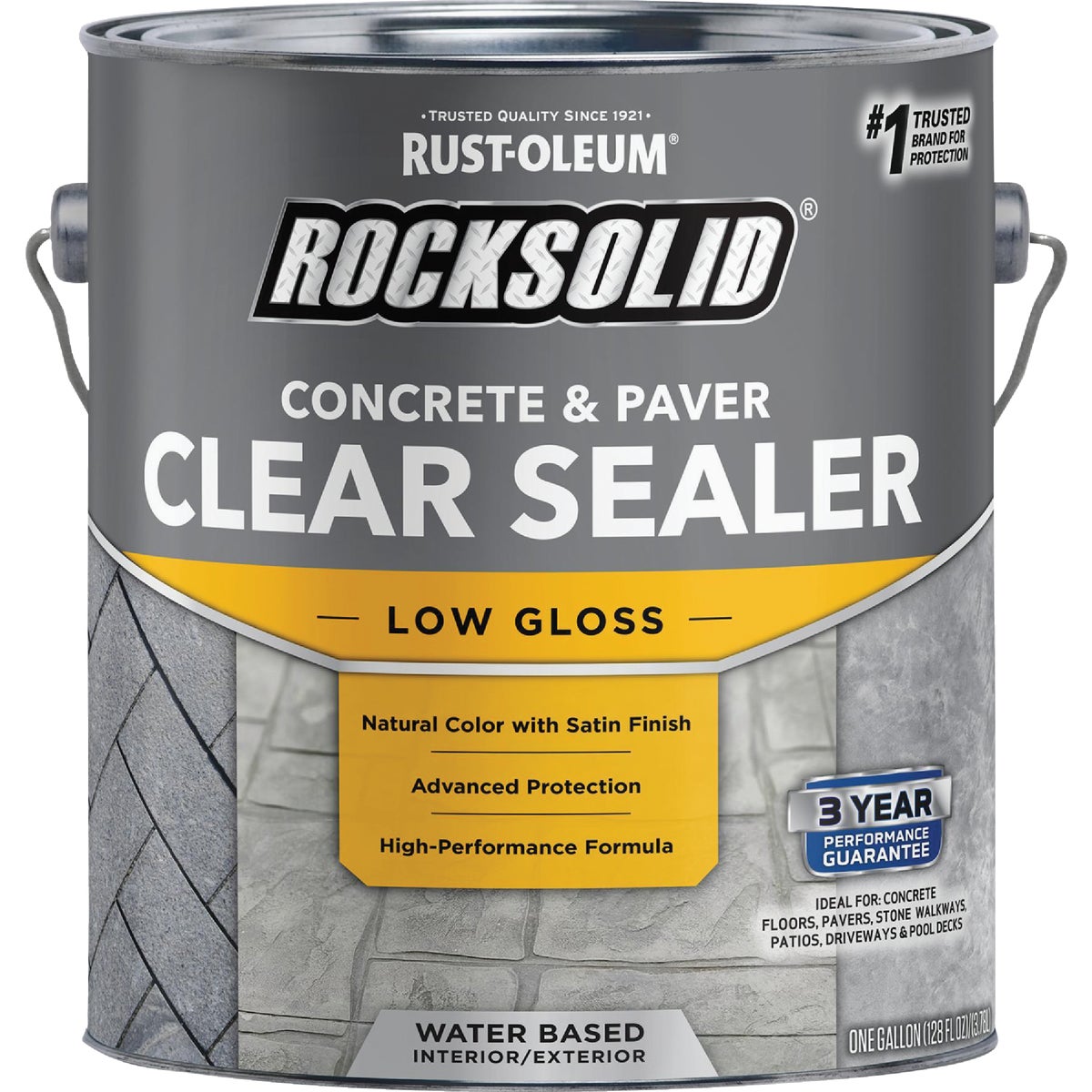 Rust-Oleum RockSolid Natural Look Concrete Sealer, 1 Gal., Clear