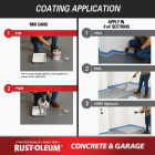 Rust-Oleum Concrete & Garage Floor Paint & Primer, 1 Gal., Battleship Gray Image 6