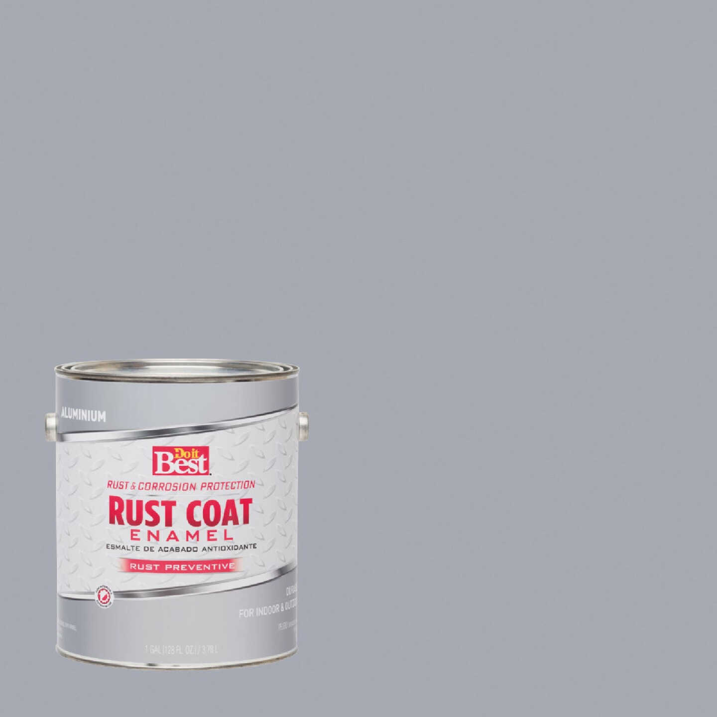 Do it Best Rust Coat Oil-Based Gloss Enamel, Aluminum, 1 Gal. Image 1