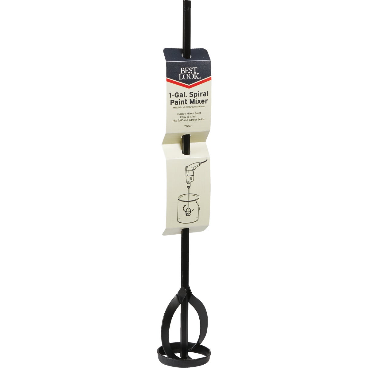 Master Painter 1 Gal. Steel Spiral Paint Mixer