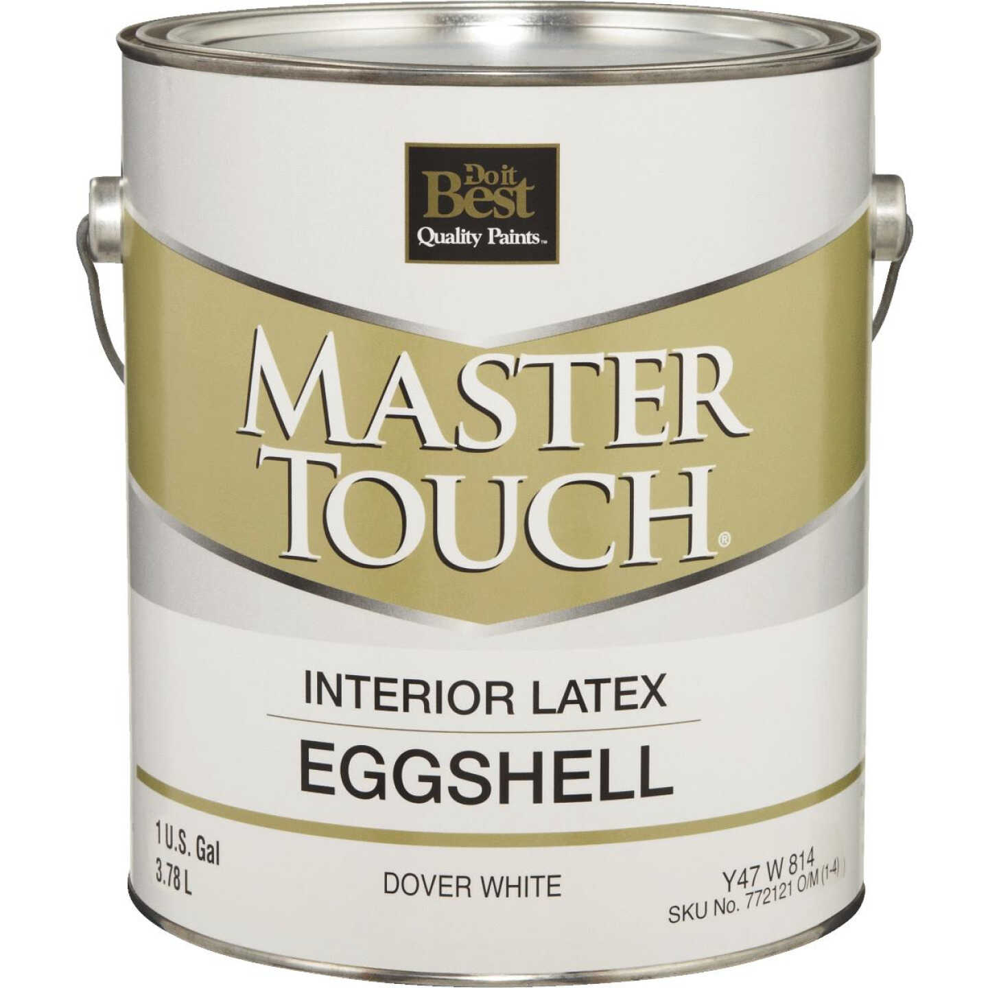 Do it Best Master Touch Latex Eggshell Interior Wall Paint, Dover White, 1 Gal. Image 2