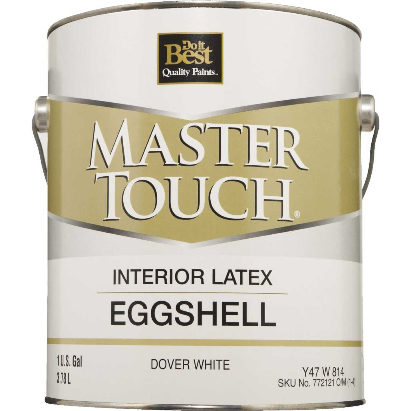 Do it Best Master Touch Latex Eggshell Interior Wall Paint, Dover White, 1 Gal. Image 1