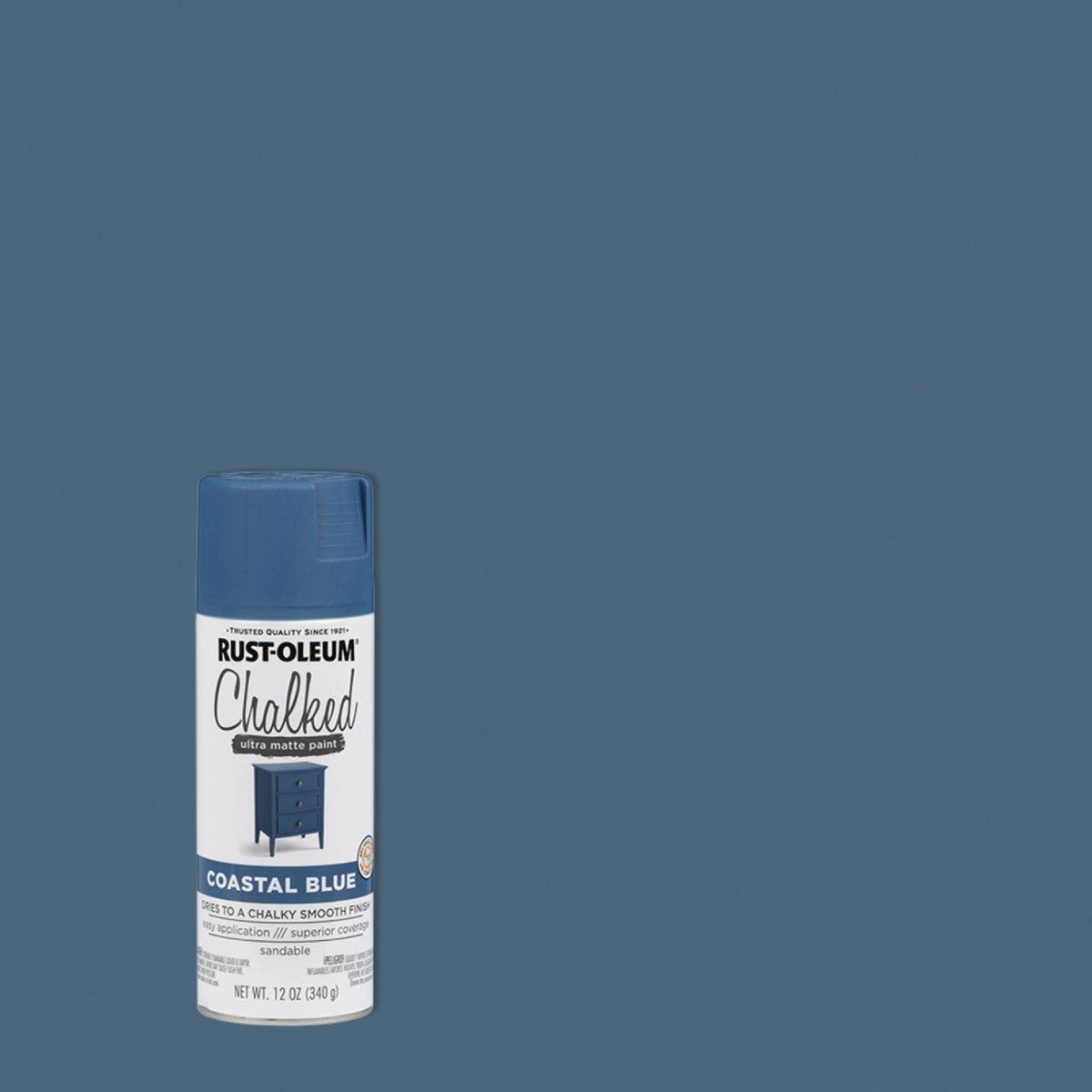 Rust-Oleum Chalked 12 Oz. Ultra Matte Spray Paint, Coastal Blue