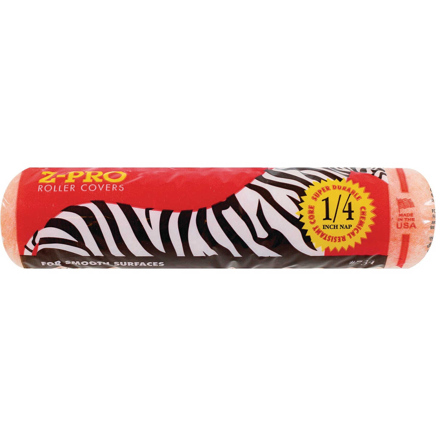 Premier Z-Pro Zebra 9 In. x 1/4 In. Knit Fabric Roller Cover Image 1