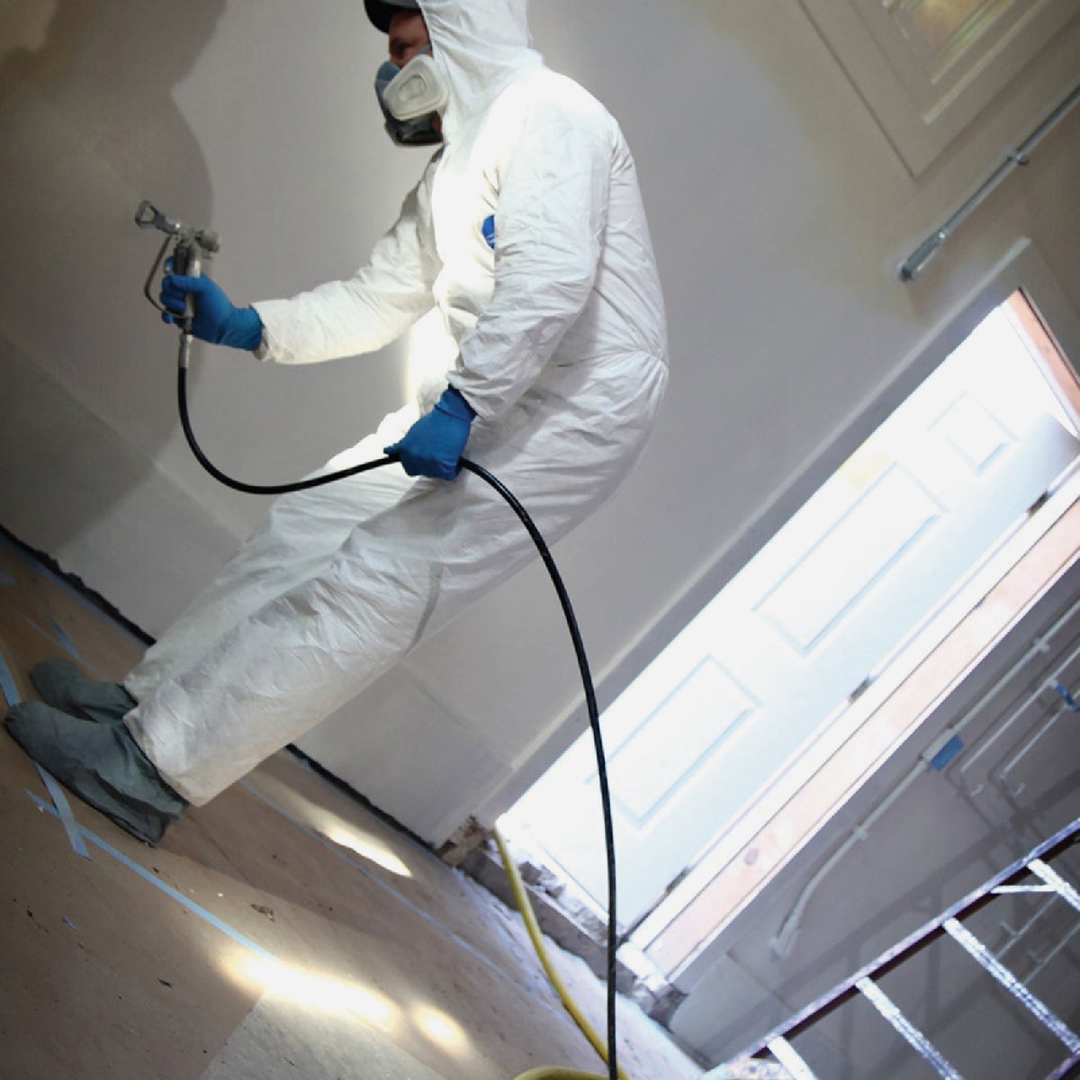 Trimaco DuPont Tyvek 2XL Painters Coverall with Hood and Boots Image 2