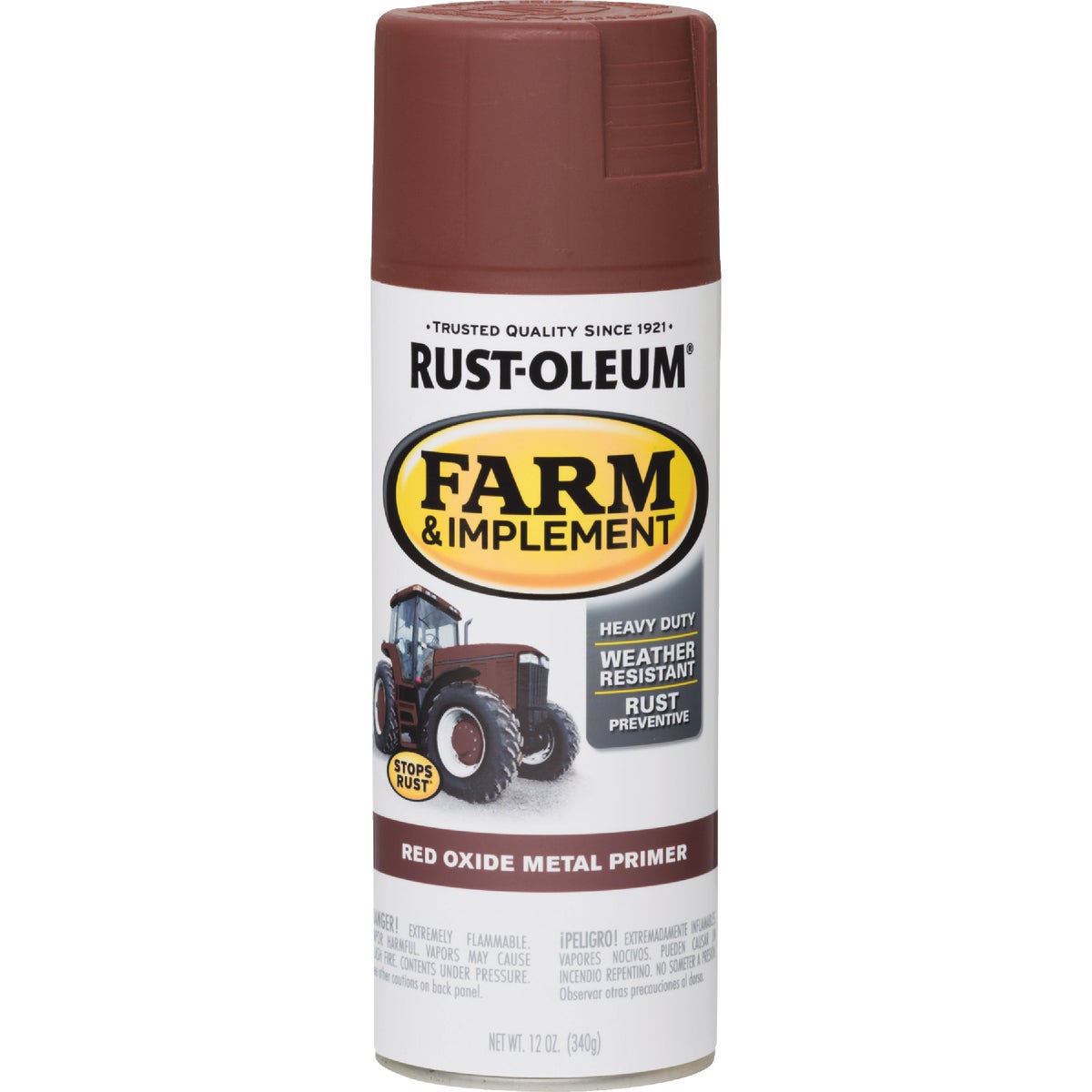 Rust-Oleum 12 Oz. Red Oxide Metal Primer Farm & Implement Spray Paint Image 7